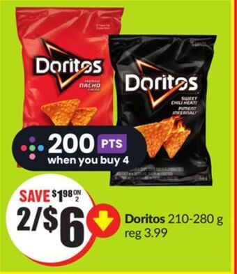 FreshCo Doritos 210-280 g offer
