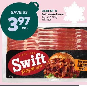 Giant Tiger Swift smoked bacon offer