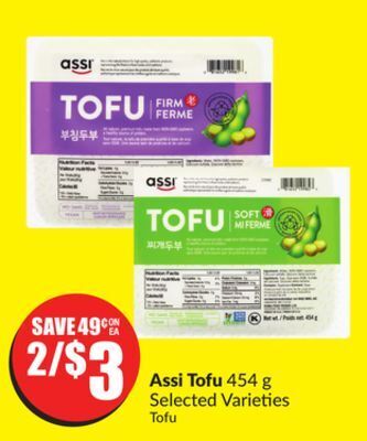 Chalo FreshCo Assi tofu 454 g selected varieties offer