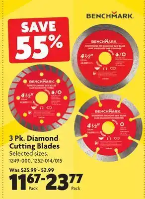 Home Hardware 3 pk. diamond cutting blades offer
