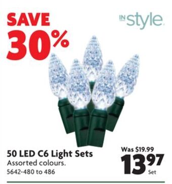 Home Hardware 50 led c6 light sets offer