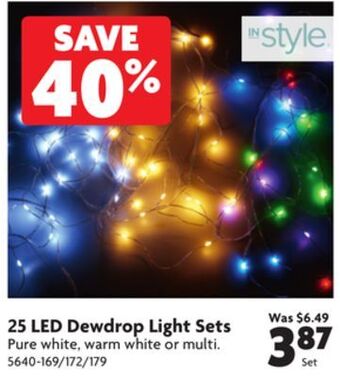 Home Hardware 25 led dewdrop light sets offer
