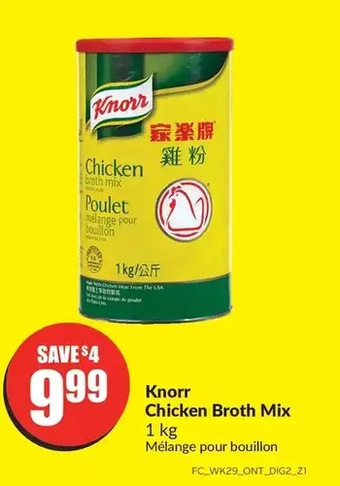 FreshCo Knorr chicken broth mix offer