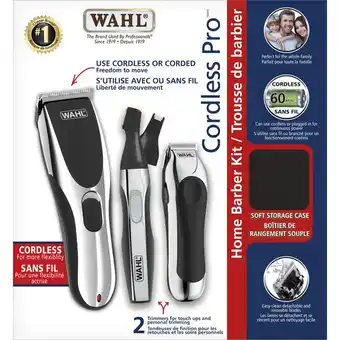 Walmart Wahl cordless pro home barber kit or extreme grip lithium ion electric shaver offer