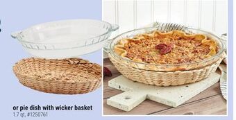 Giant Tiger Pie dish with wicker basket offer