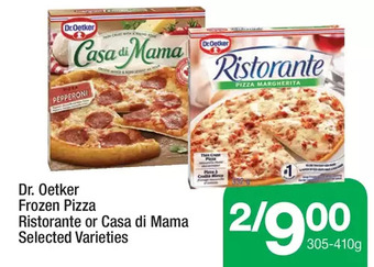 Dr. oetker frozen pizza ristorante or casa di mama