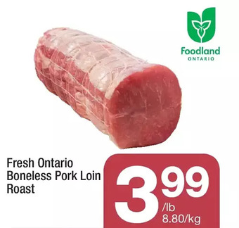 Highland Farms Fresh ontario boneless pork loin roast offer