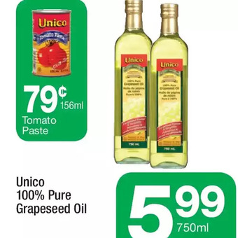 Highland Farms Unico 100% pure grapeseed oil offer
