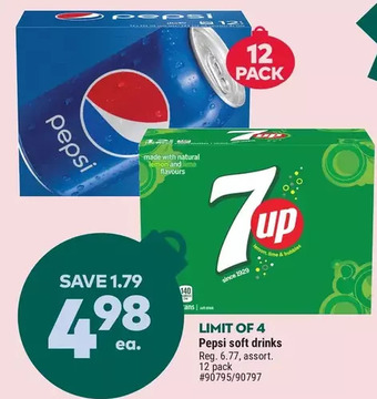 Giant Tiger Pepsi soft drinks offer