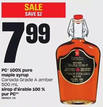 Independent Grocer Pc 100% pure maple syrup offer