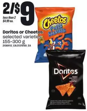 Independent Grocer Doritos or cheetos offer