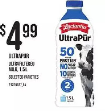 Independent Grocer Lactantia ultrapur ultrafiltered milk offer