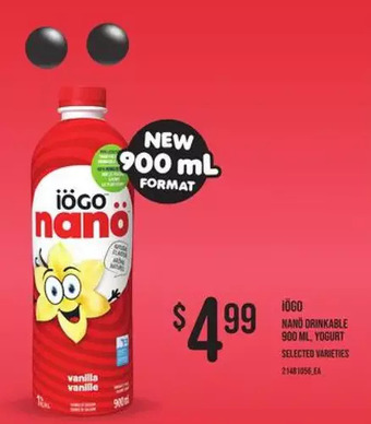 Independent Grocer Iogo nano drinkable yogurt offer