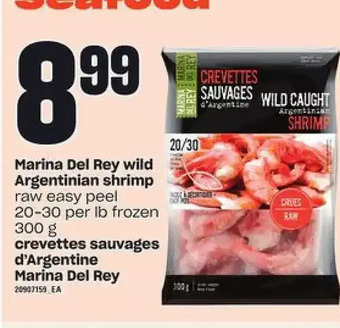 Independent Grocer Marina del rey wild argentinian shrimp offer