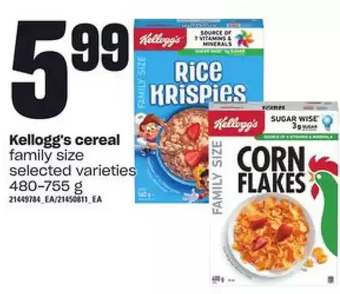 Independent Grocer Kellogg's cereal offer