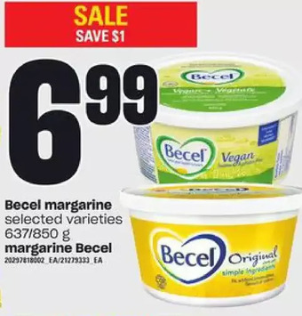 Valu-mart Becel margarine offer