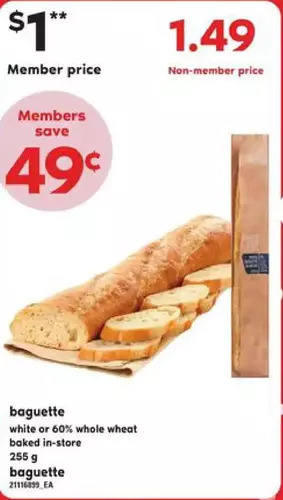 Valu-mart Baguette offer