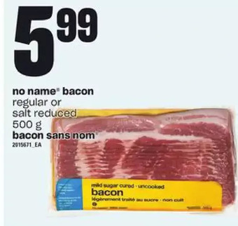 Valu-mart No name bacon offer