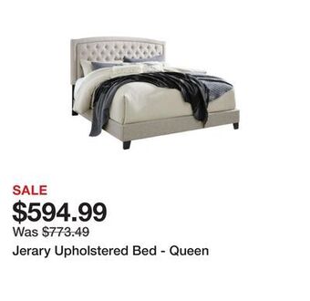 Ashley Furniture Jerary upholstered bed - queen offer