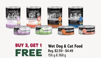 Ren’s Pets Depot Vetdiet wet dog & cat food offer