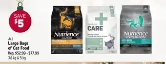 Ren’s Pets Depot Nutrience all large bags of cat food offer