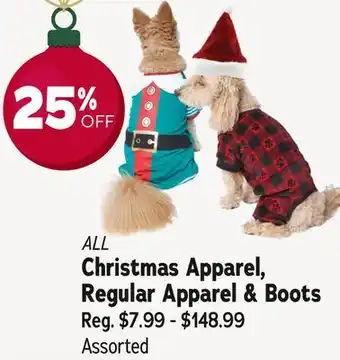 Ren’s Pets Depot All christmas apparel, regular apparel & boots offer