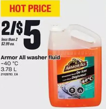 Loblaws Armor all washer fluid offer
