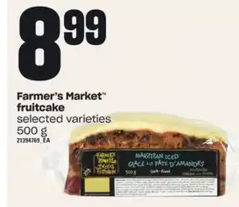 Loblaws Farmer's market fruitcake offer