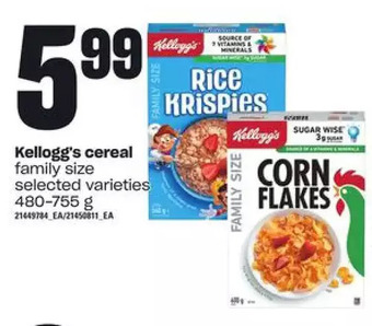 Loblaws Kellogg's cereal offer