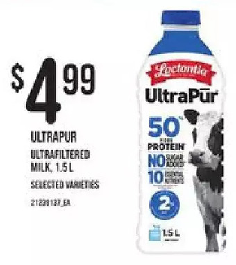 Loblaws Ultrapur ultrafiltered milk offer