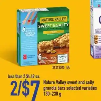 Loblaws Nature valley sweet and salty granola bars offer
