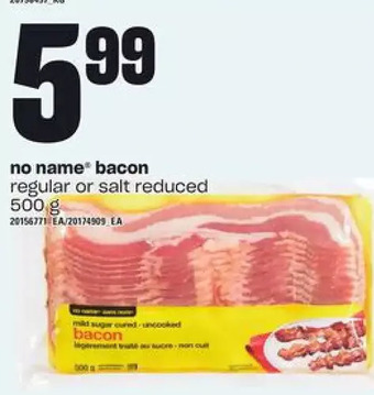 Loblaws No name bacon offer