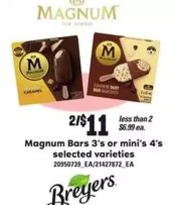 Loblaws Magnum bars or mini's offer