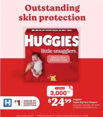 Loblaws Huggies super big pack diapers offer