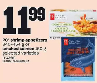 Zehrs Markets Pc shrimp appetizers or smoked salmon offer