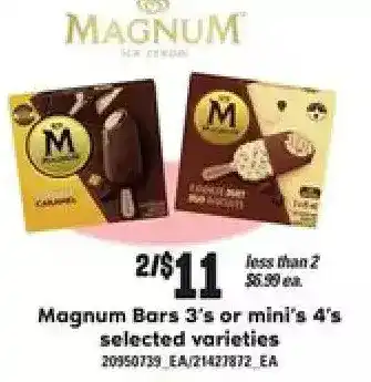 Zehrs Markets Magnum bars or mini offer