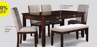 Leon's Renata 6-piece dining room package - cherry offer