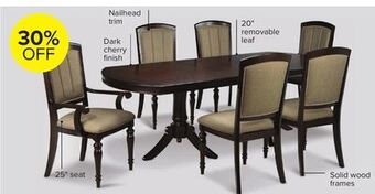 Leon's Thoreaux 7-piece dining room set - dark cherry offer