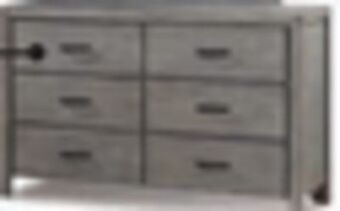 Leon's Copeland dresser - wire-brushed grey offer