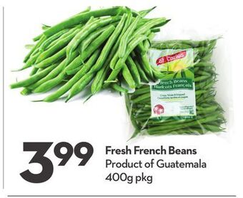 Longo's Fresh french beans offer