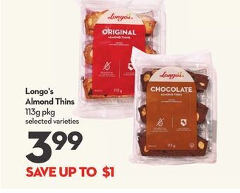 Longo's Longo's almond thins offer