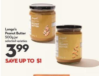 Longo's Longo's peanut butter offer