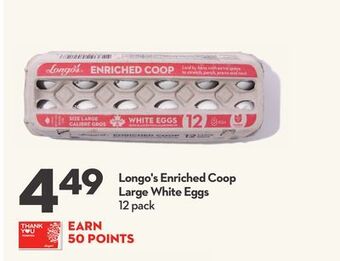 Longo's Longo's enriched coop large white eggs offer