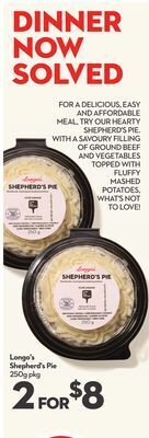 Longo's Longo's shepherd's pie offer