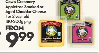 Longo's Cow's creamery appletree smoked or aged cheddar cheese offer
