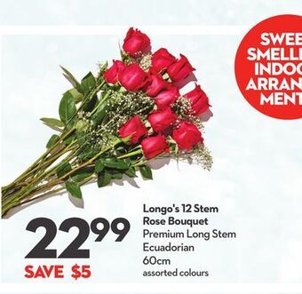 Longo's Longo's 12 stem rose bouquet offer