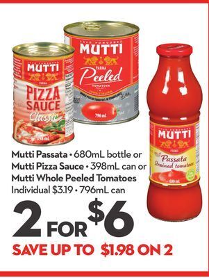 Longo's Mutti passata offer