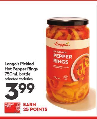 Longo's Longo's pickled hot pepper rings offer