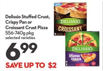 Longo's Delissio stuffed crust, crispy pan or croissant crust pizza offer