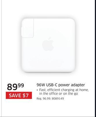 The Source Apple 96w usb-c power adapter offer